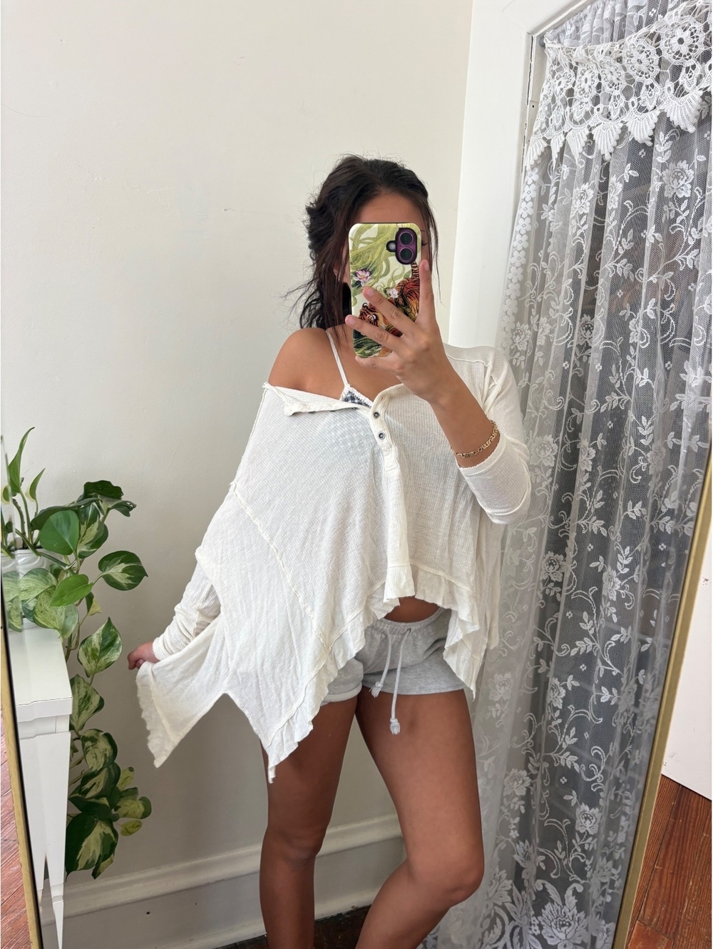 boho free people white top